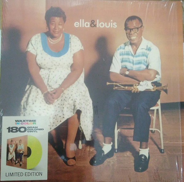 9072451010bee506aaf60f6748a475704edae5.jpeg LOUIS ARMSTRONG & ELLA FITZGERALD - Ella & Louis - Farvet Vinyl - Billede 1